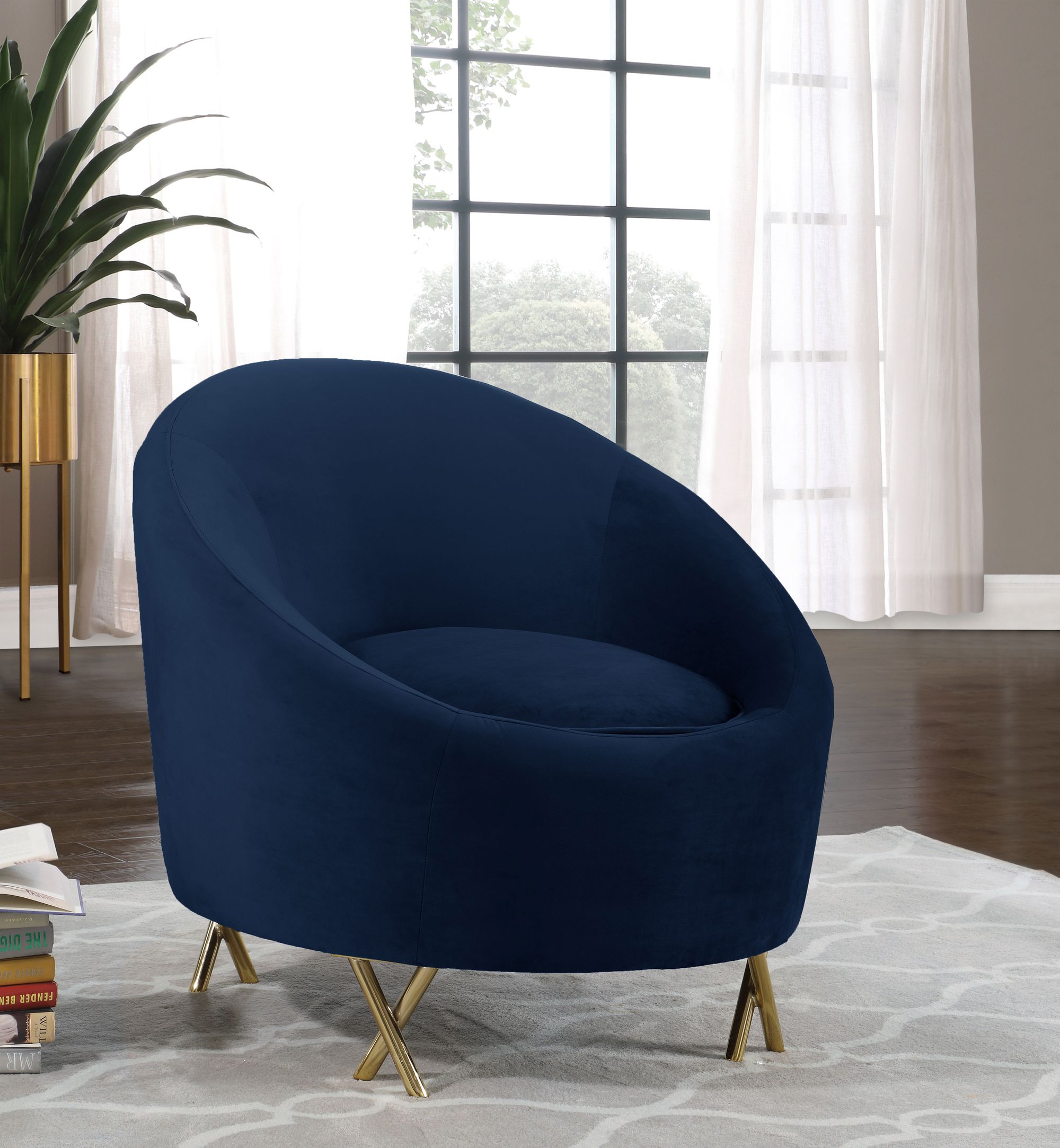 Serpentine Velvet Chair