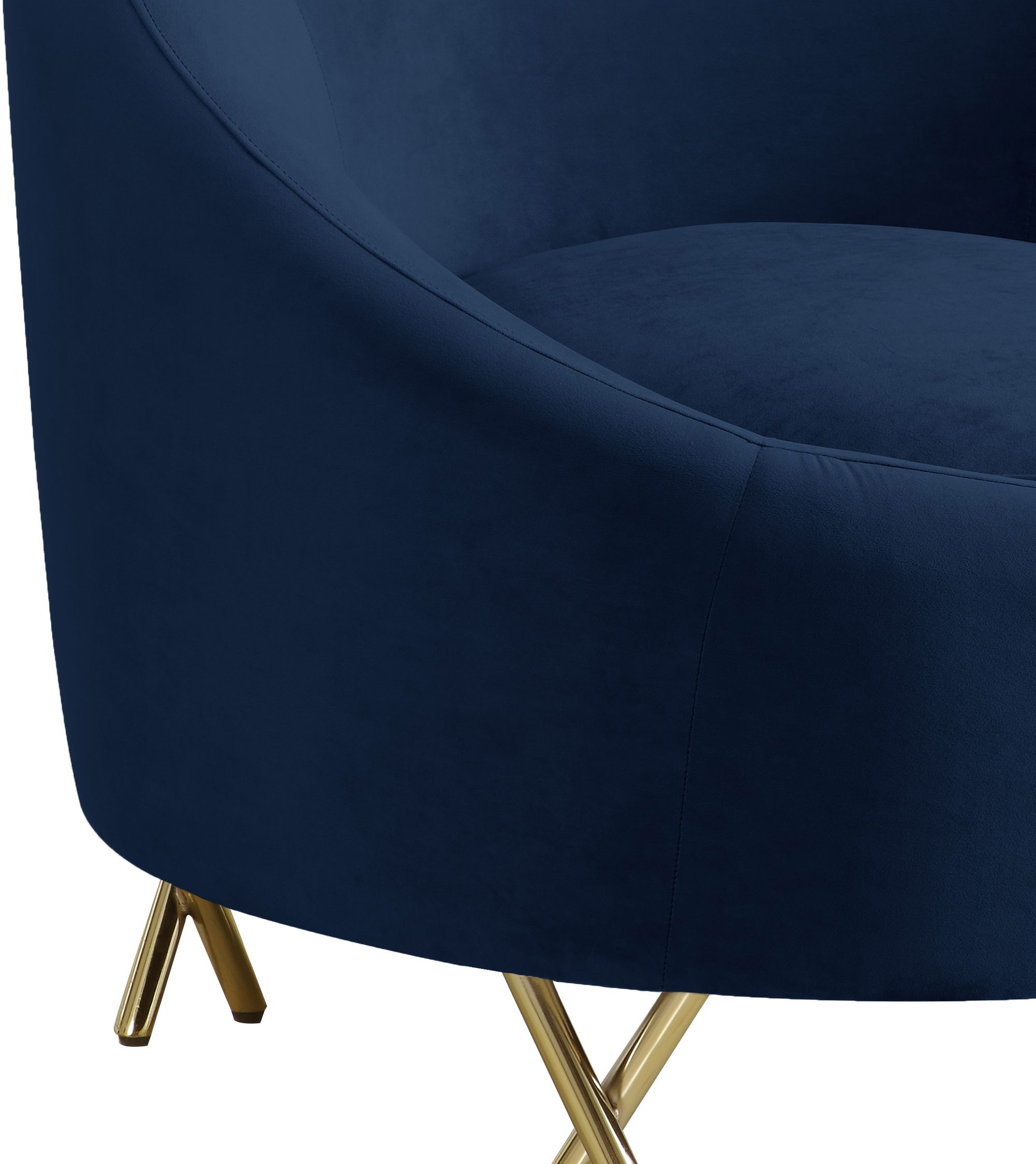 Serpentine Velvet Chair