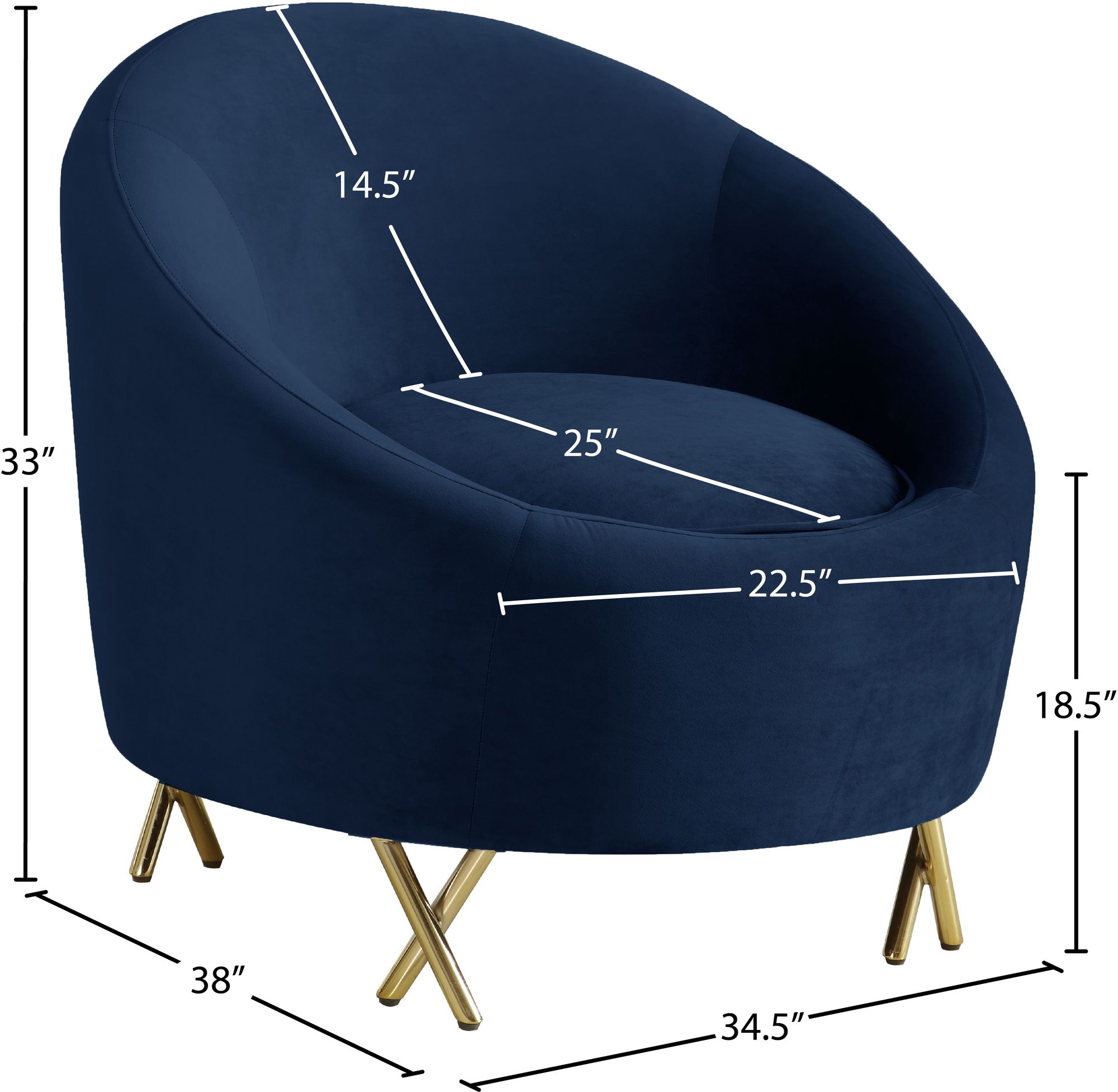 Serpentine Velvet Chair