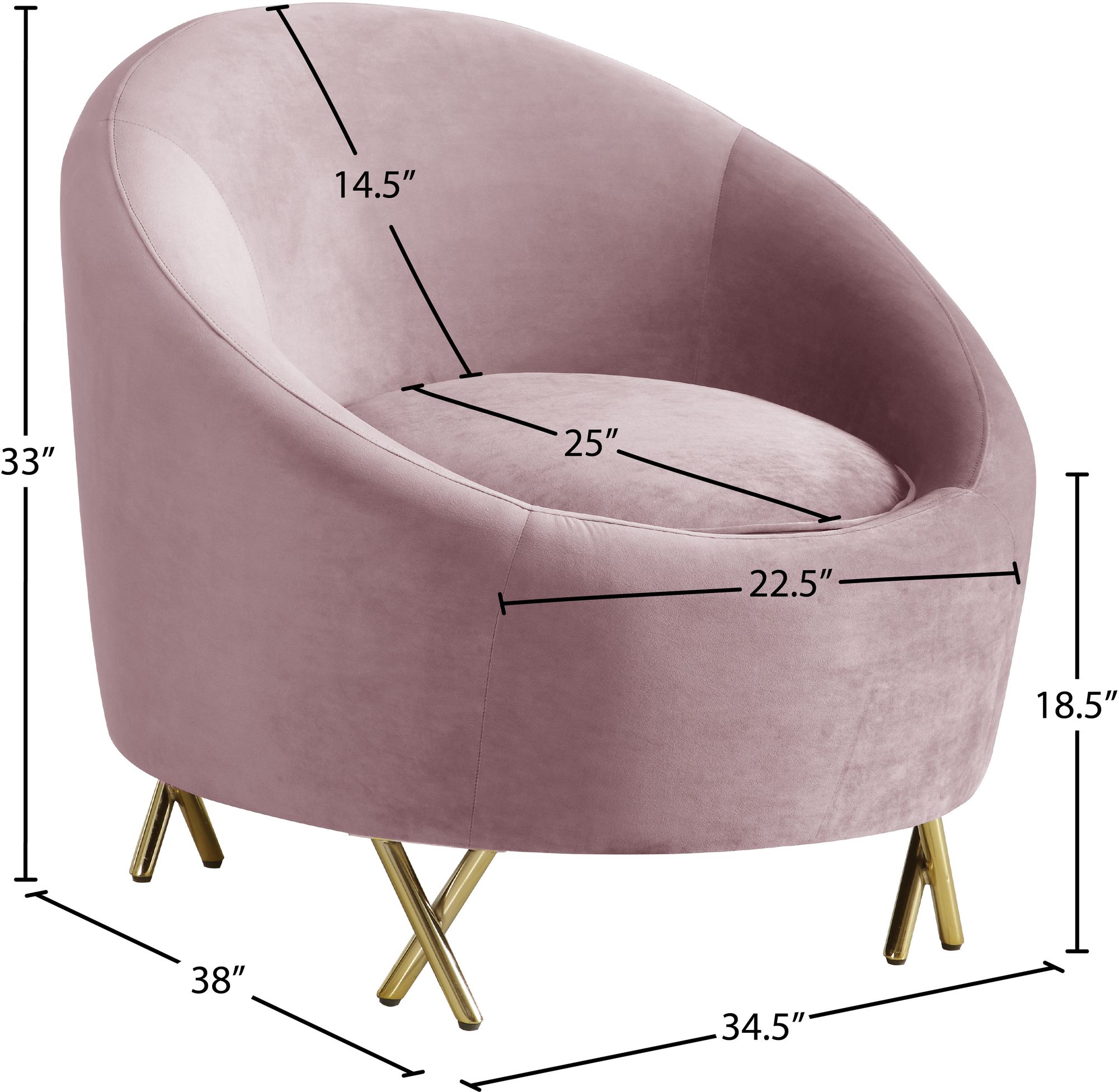 Serpentine Velvet Chair