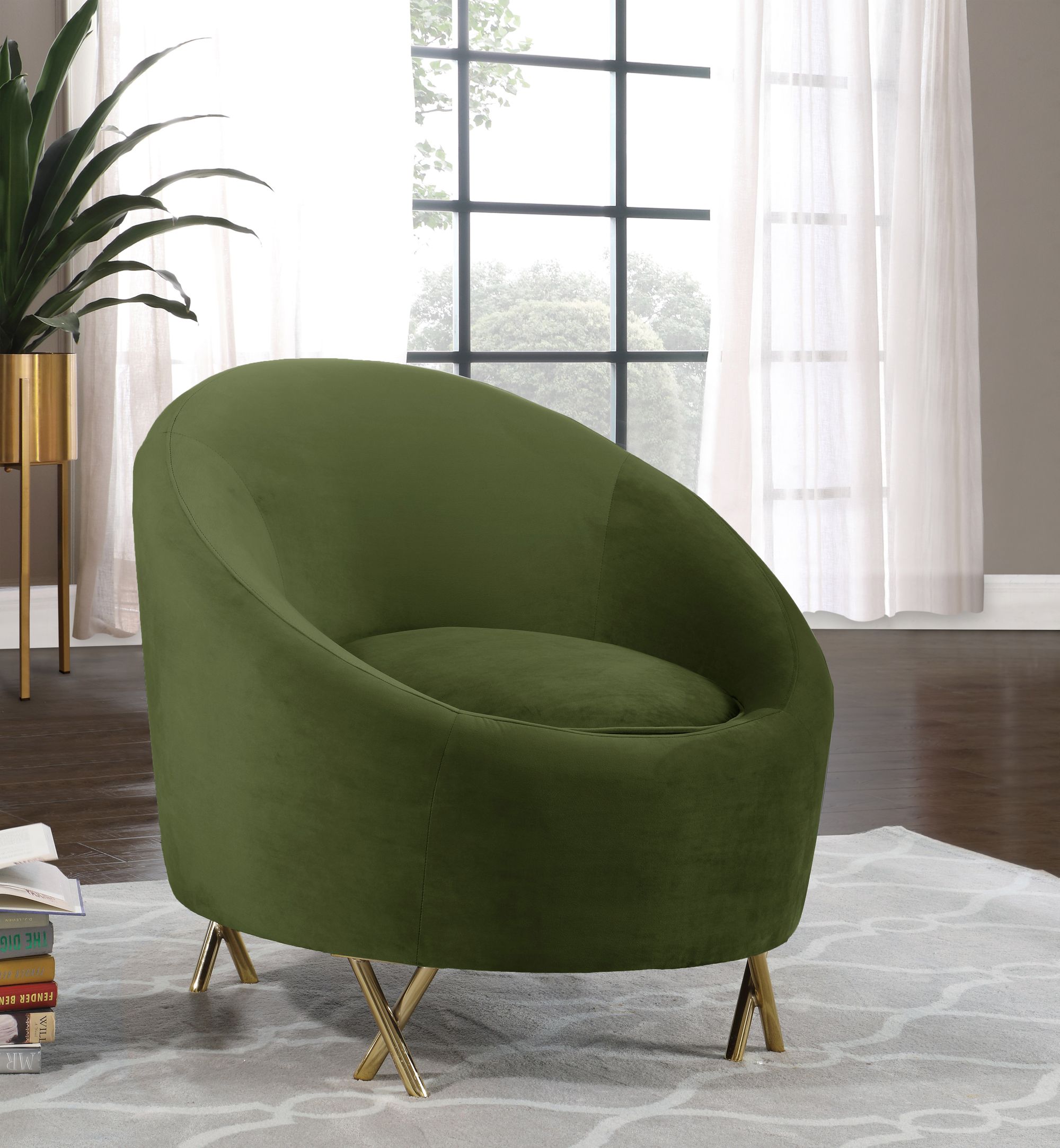Serpentine Velvet Chair