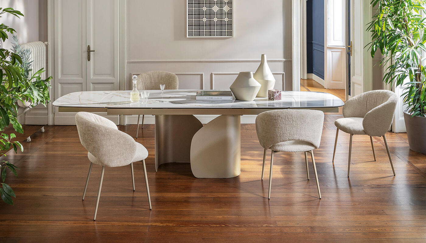 Anime Fabric/Metal Dining Chair