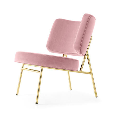 Coco Fabric/Metal Customizable Upholstered Lounge Chair