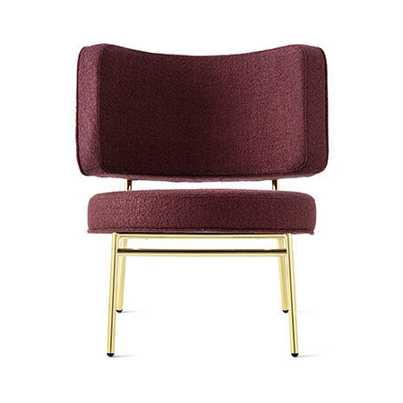 Coco Fabric/Metal Customizable Upholstered Lounge Chair