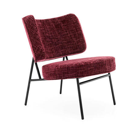 Coco Fabric/Metal Customizable Upholstered Lounge Chair