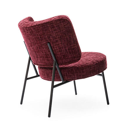 Coco Fabric/Metal Customizable Upholstered Lounge Chair