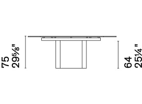 Yoroi W78.7"-97.6"-116.5" Ceramic/Metal/Wood Customizable Extendable Elliptical Dining Table