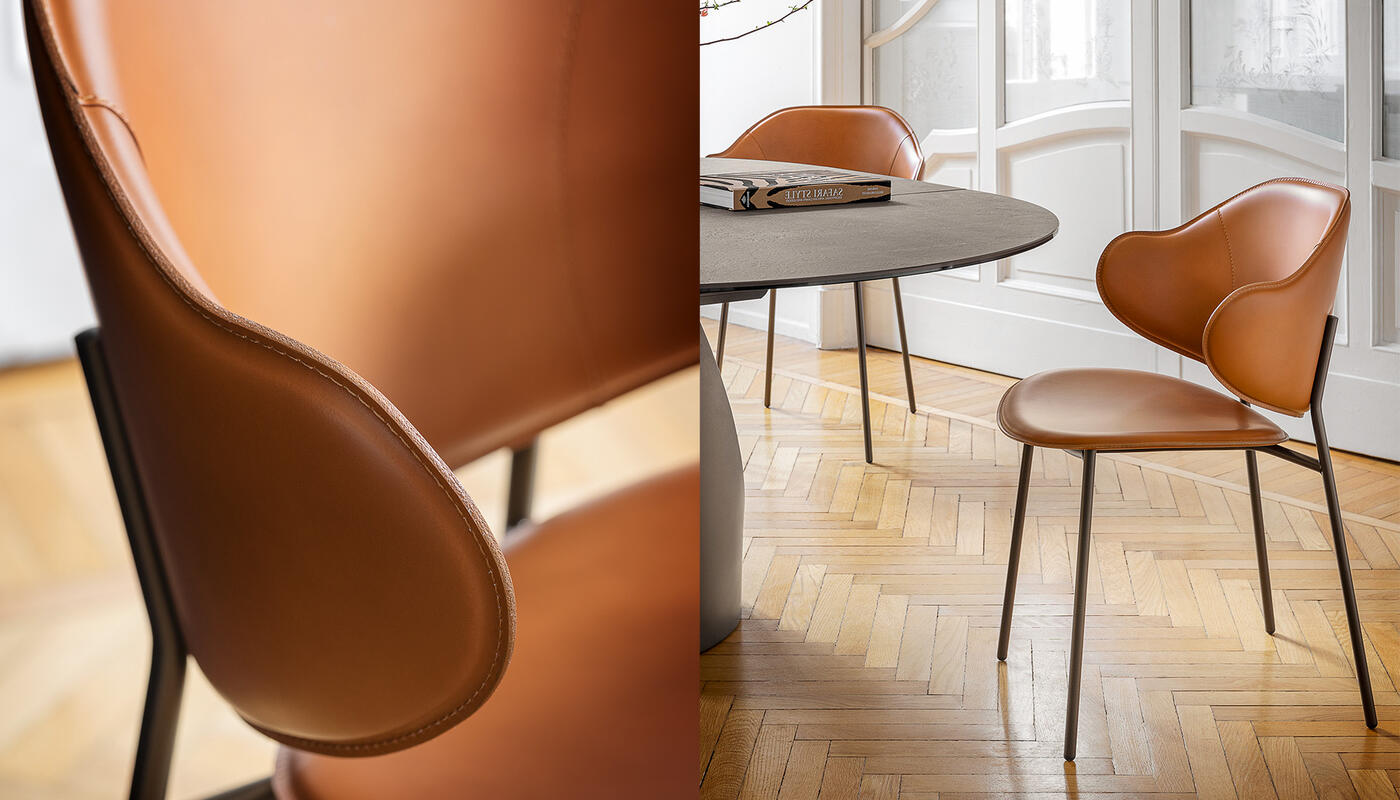 Holly Upholstery/Metal Dining Chair