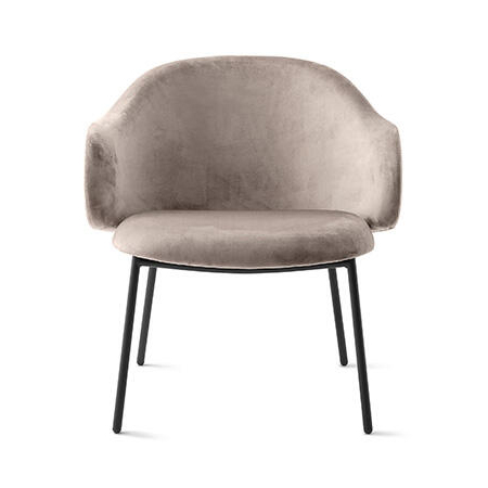 Holly Fabric/Metal Customizable Upholstered Lounge Armchair