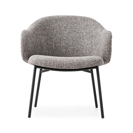 Holly Fabric/Metal Customizable Upholstered Lounge Armchair