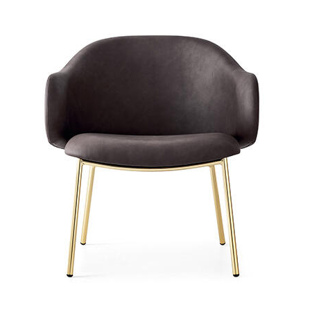 Holly Fabric/Metal Customizable Upholstered Lounge Armchair