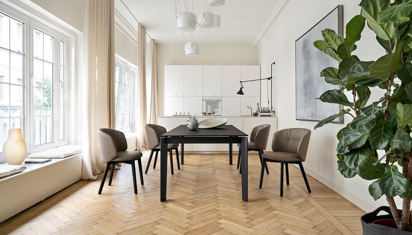 Sweel Kalix Fabric/Wood Dining Chair