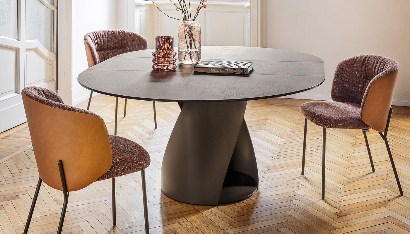 Sweel Fabric/Metal Customizable Dining Chair