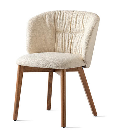 Sweel Upholstery/Wood Dining Chair