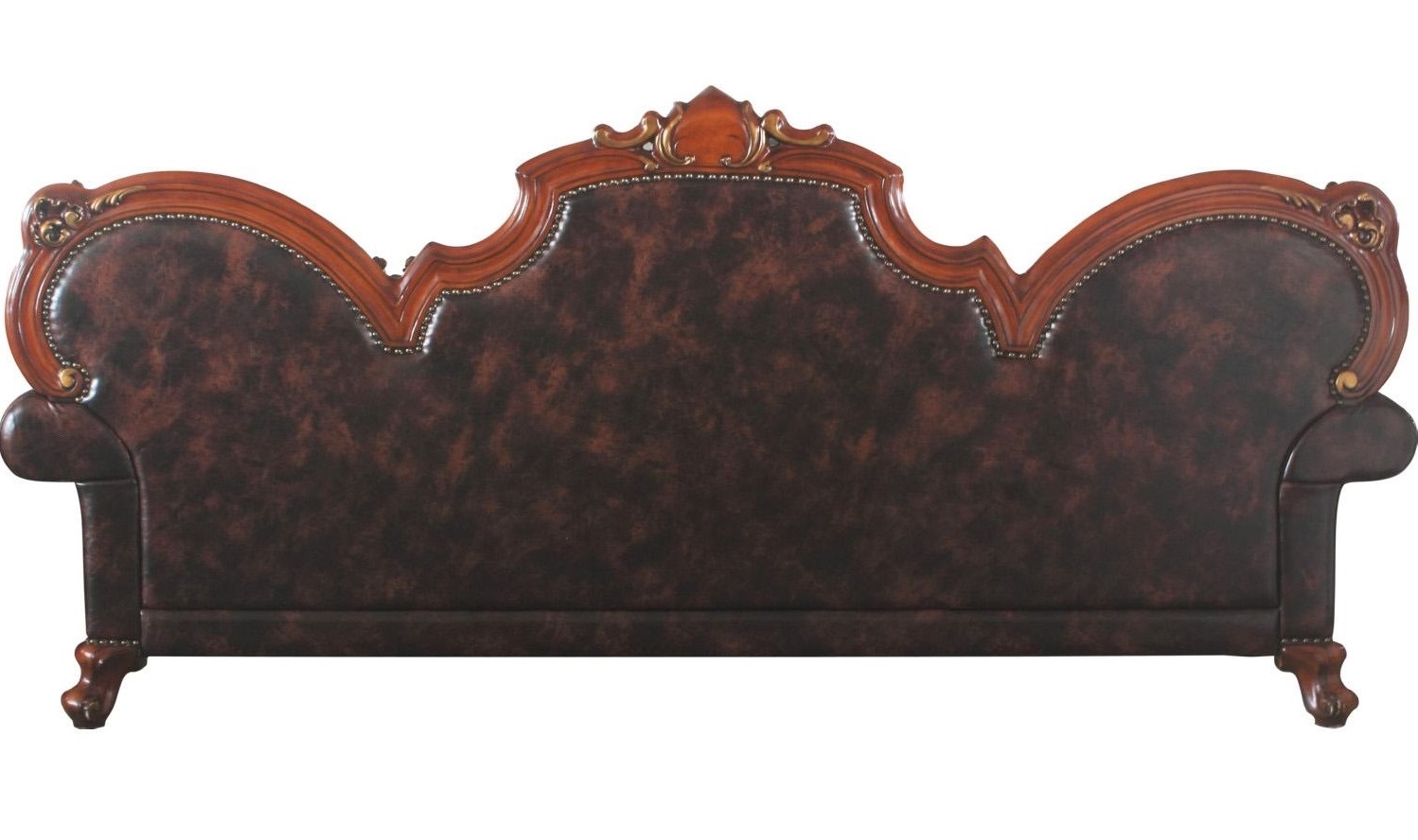 Benjara Leatherette Sofa