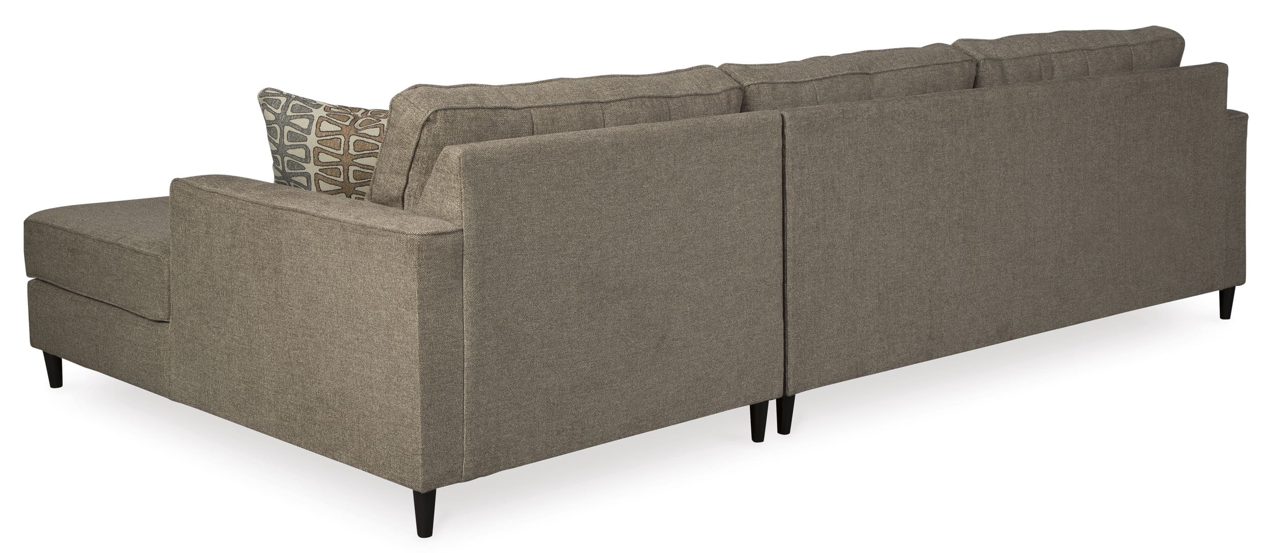 Flintshire 2-Piece Polyester L-Shaped Sectional Sofa w/Right Arm Chaise Facing