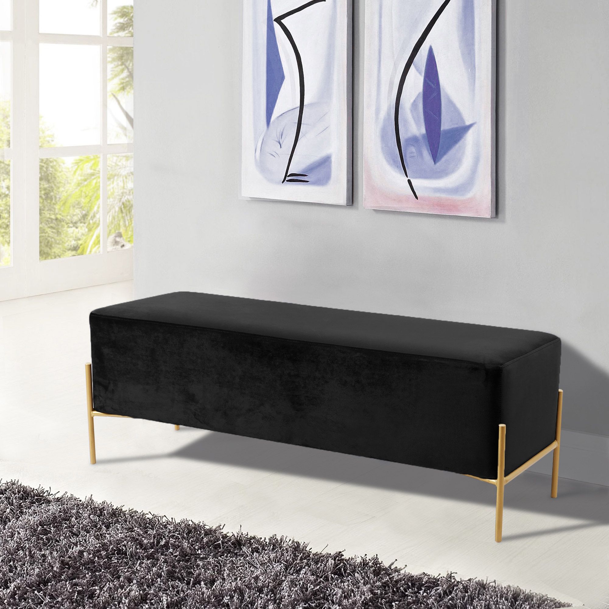 Isla Velvet Bench