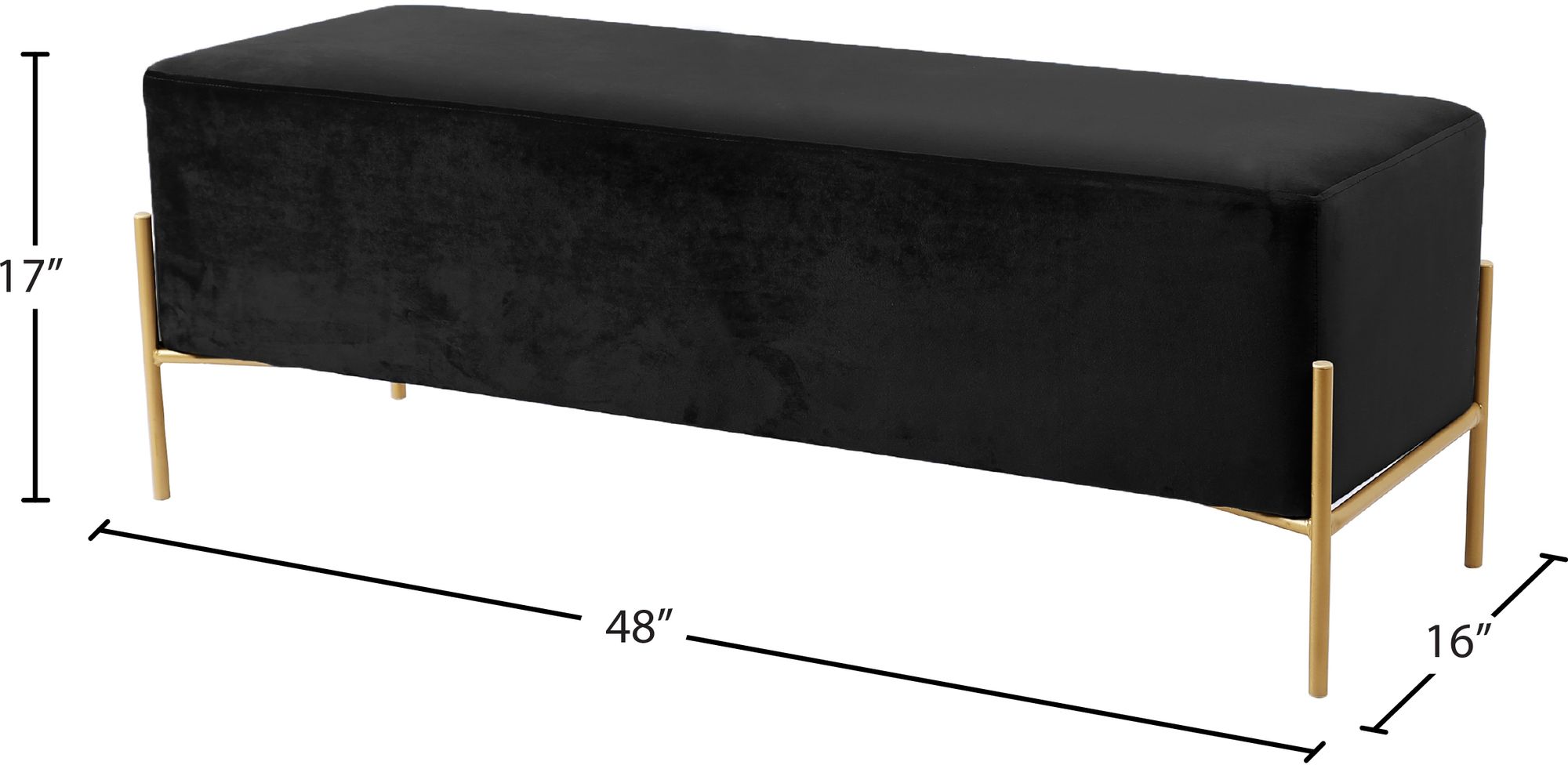 Isla Velvet Bench