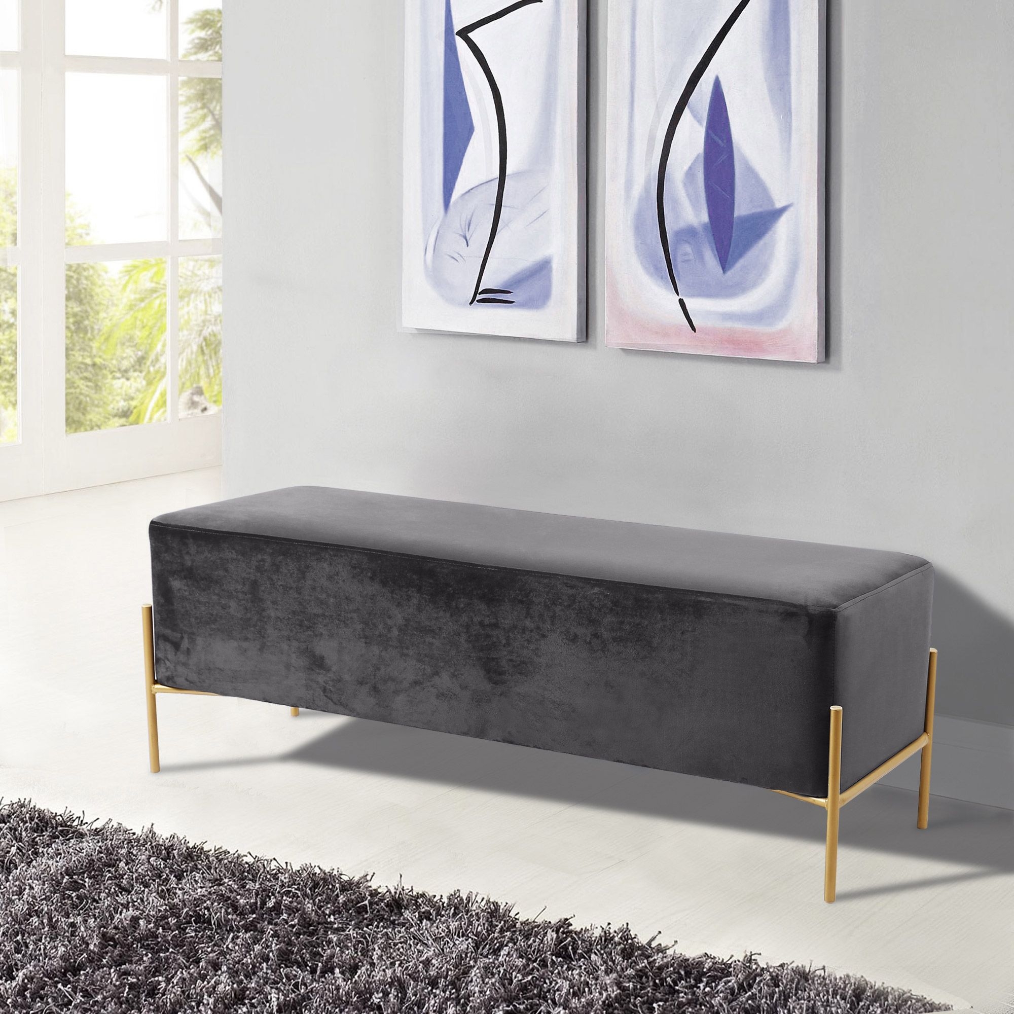 Isla Velvet Bench