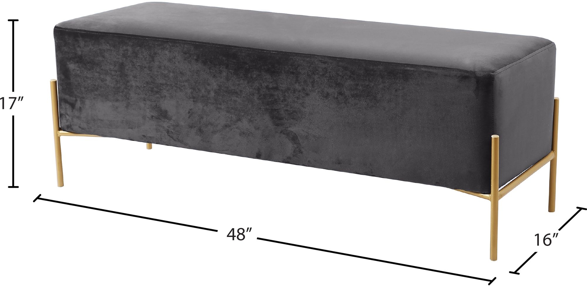 Isla Velvet Bench