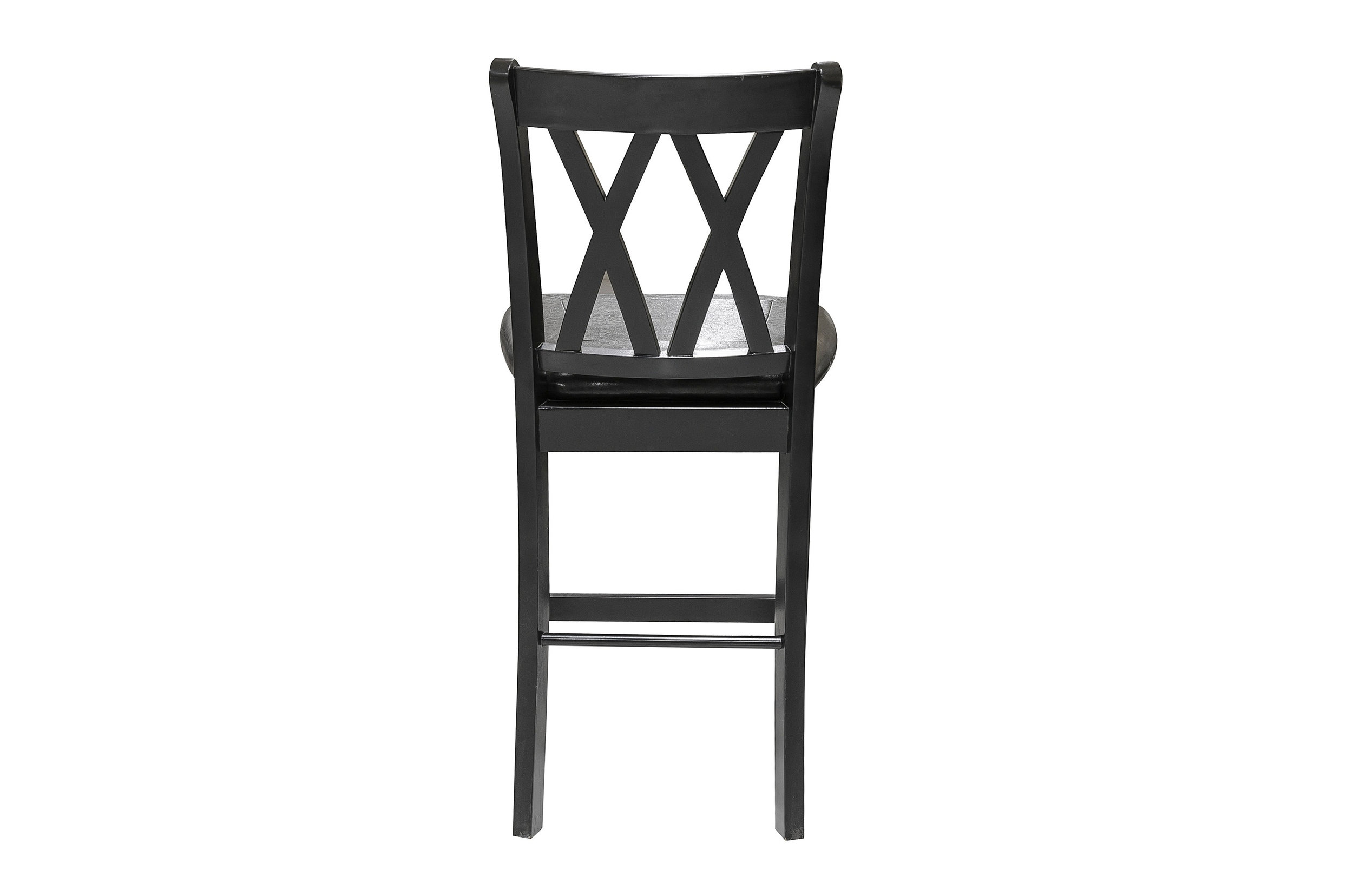 Norman Wood/Faux Leather 5-Piece Pack Counter Height Set