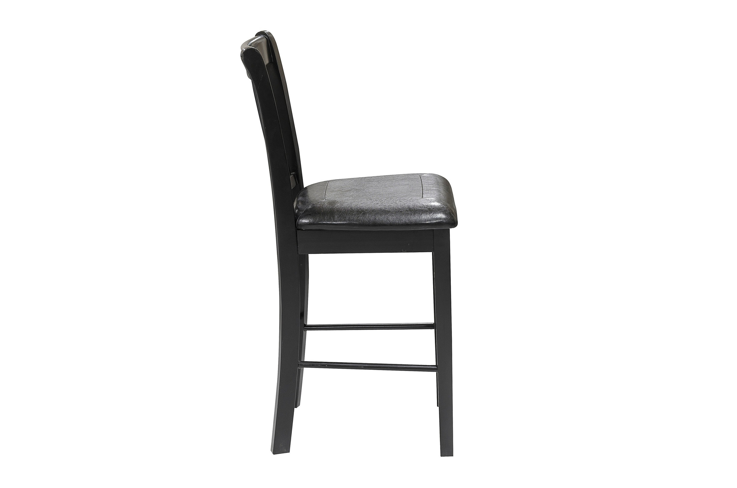 Norman Wood/Faux Leather 5-Piece Pack Counter Height Set