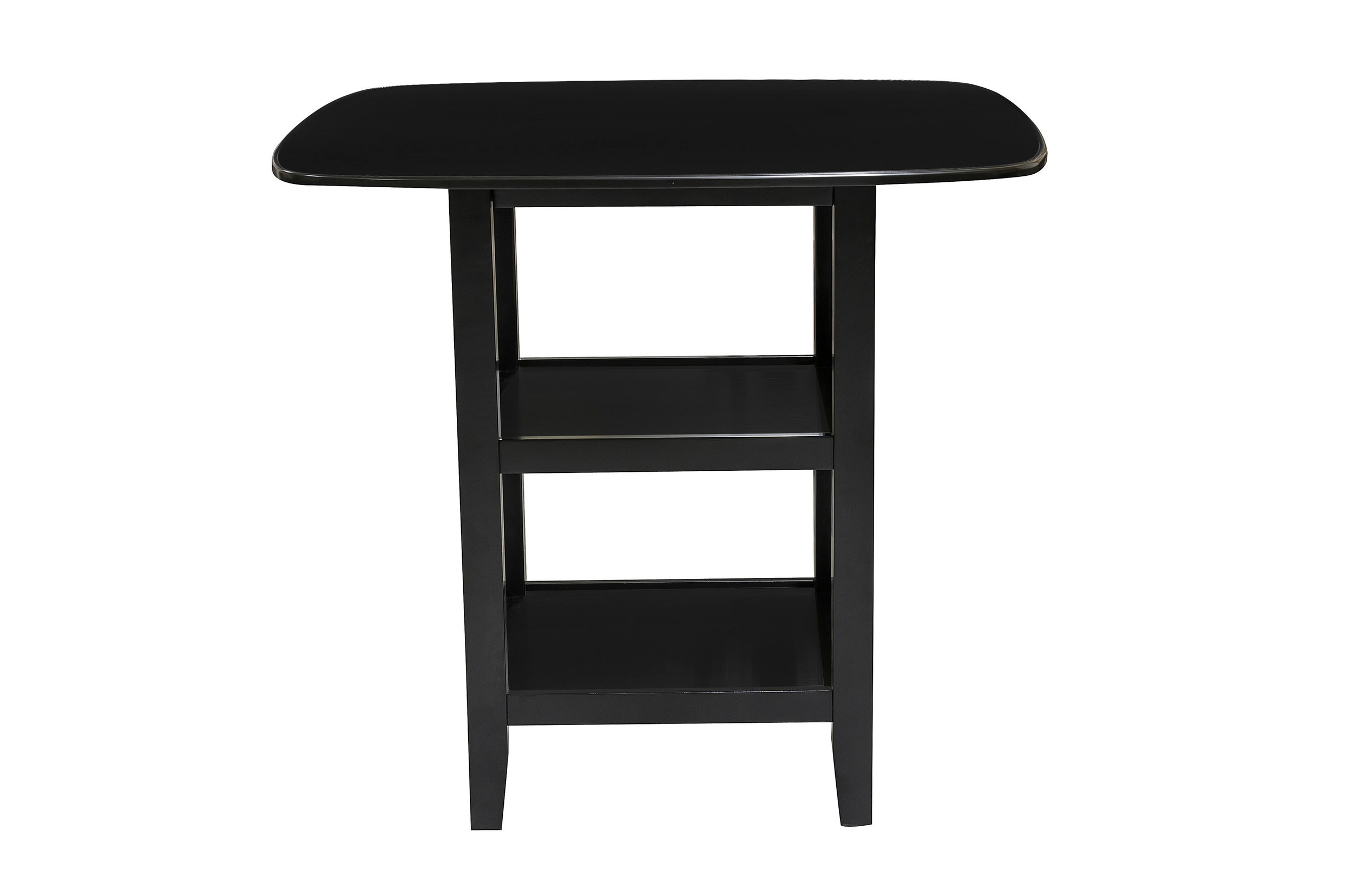 Norman Wood/Faux Leather 5-Piece Pack Counter Height Set