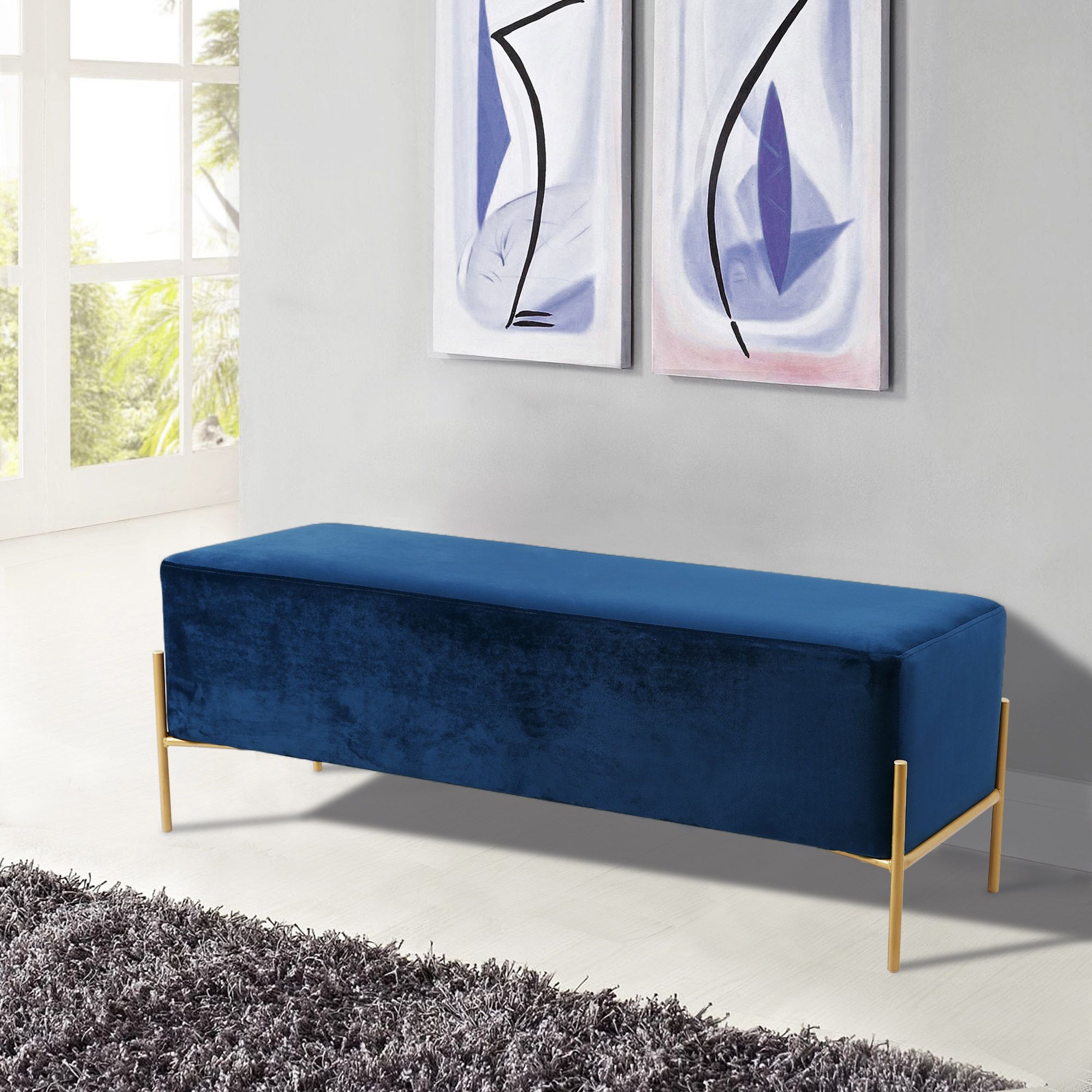 Isla Velvet Bench