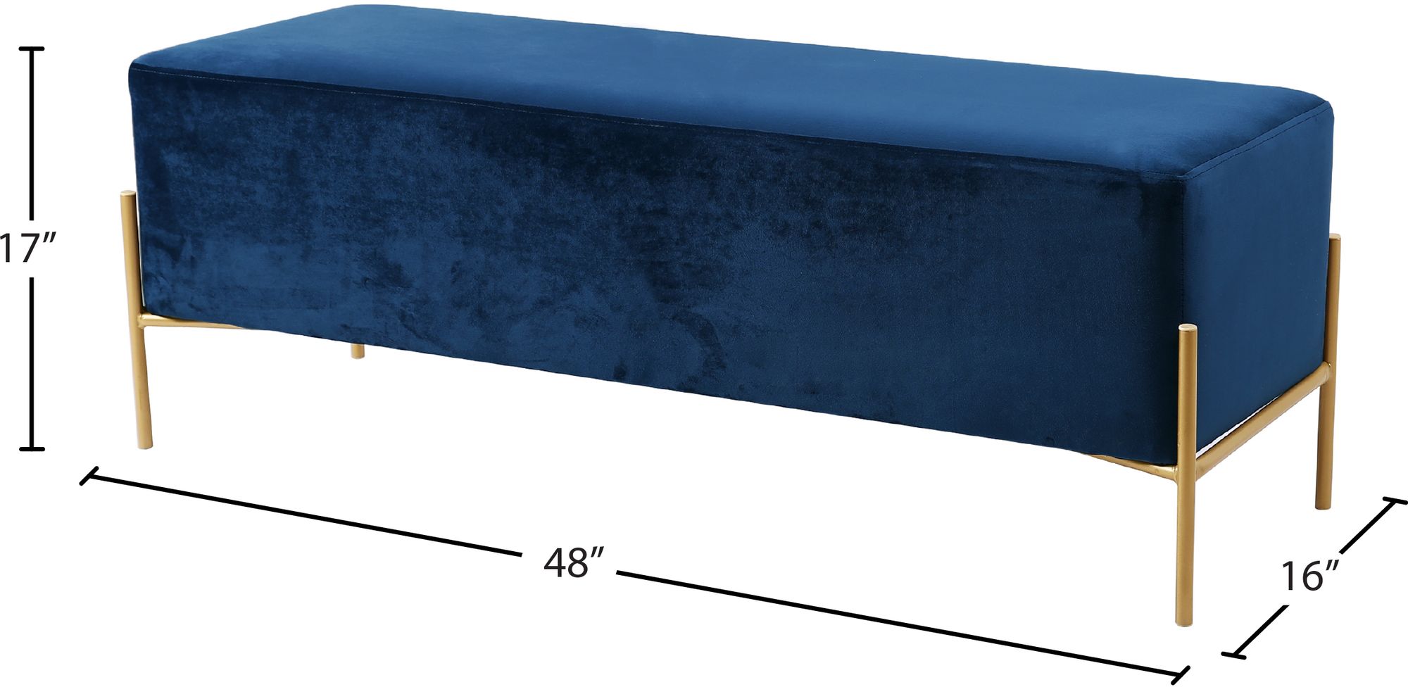 Isla Velvet Bench