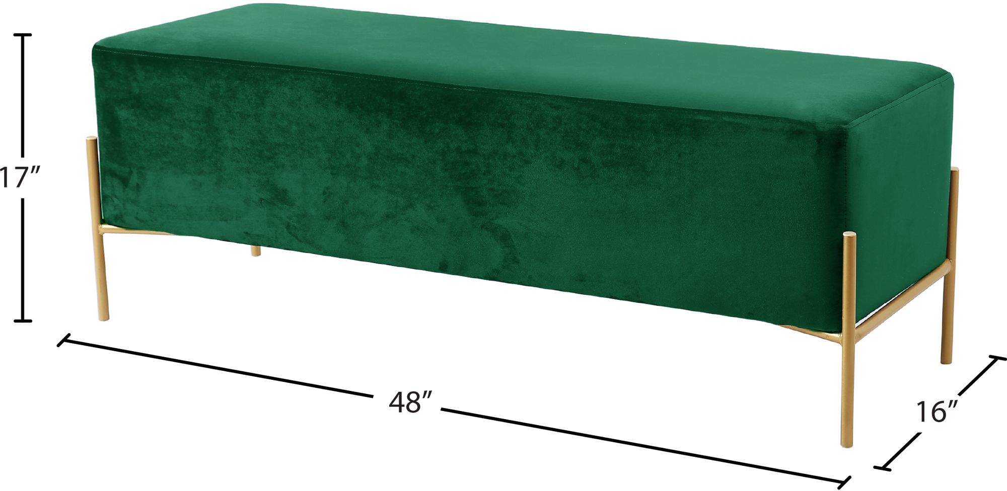 Isla Velvet Bench