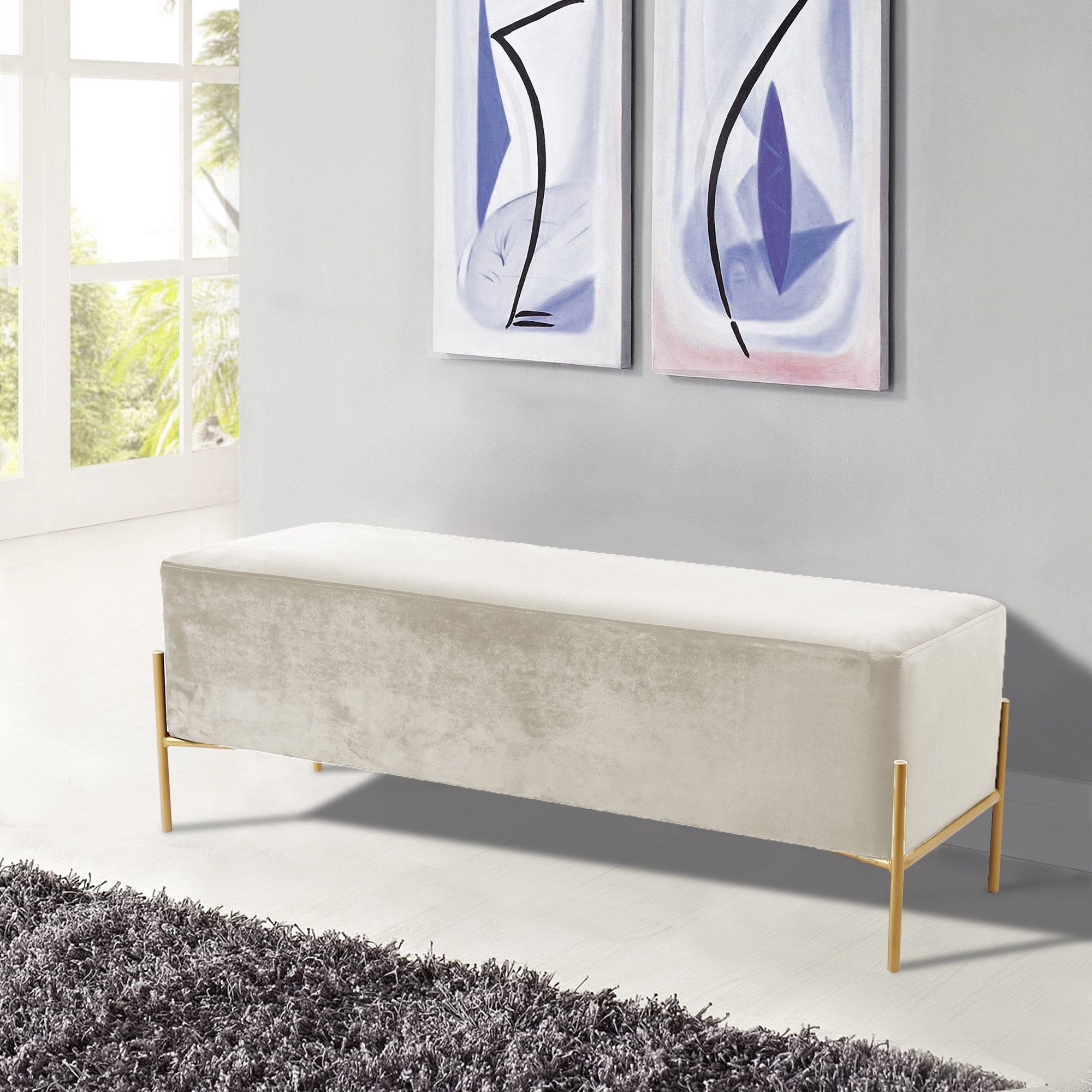 Isla Velvet Bench