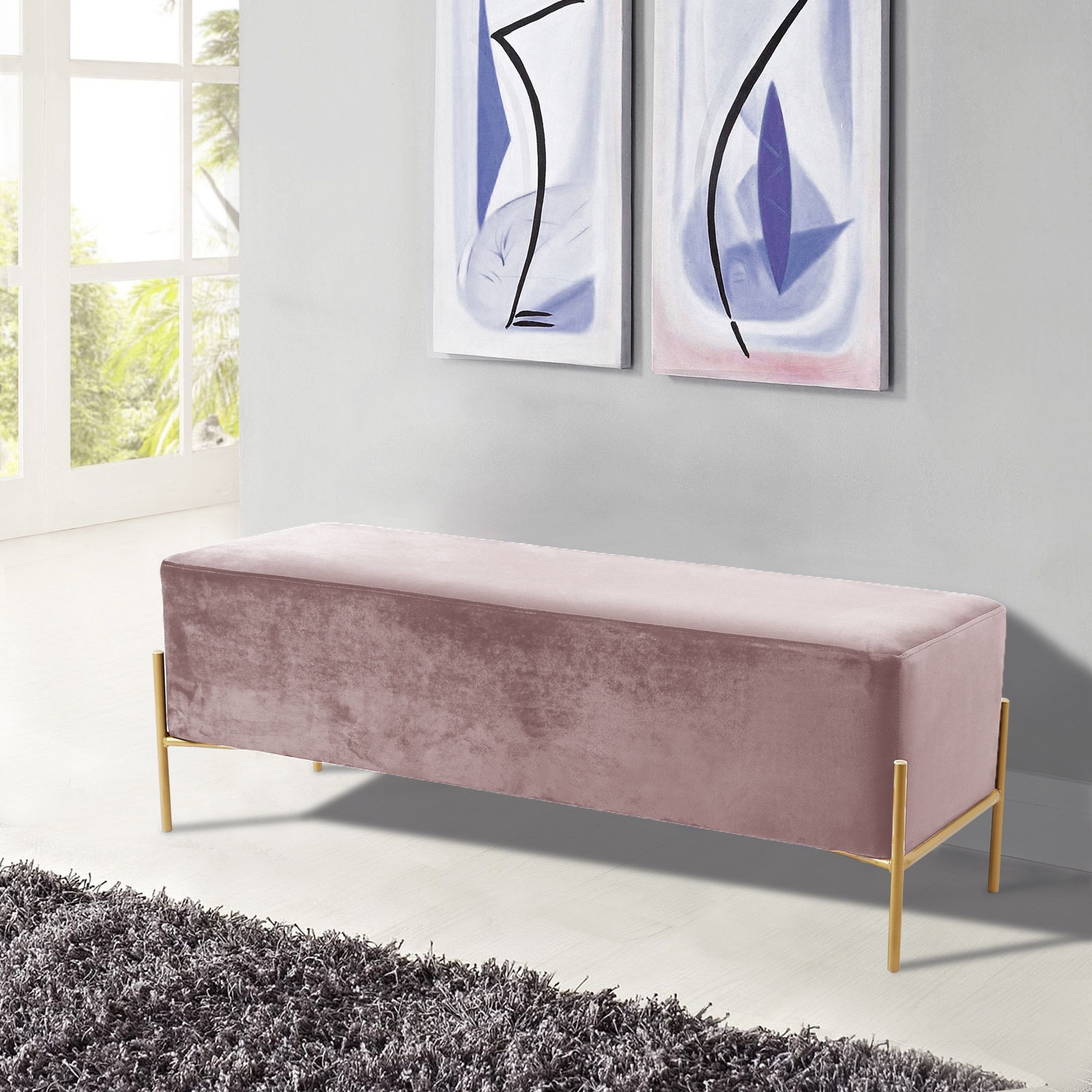 Isla Velvet Bench