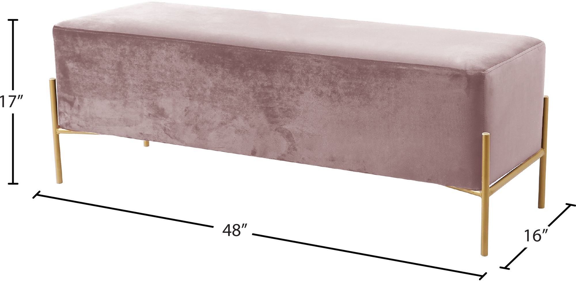 Isla Velvet Bench