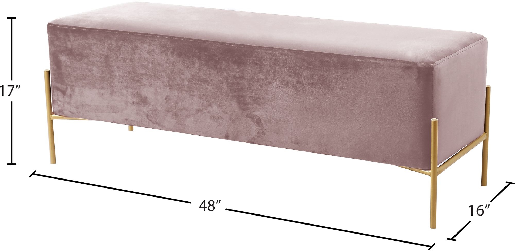 Isla Velvet Bench