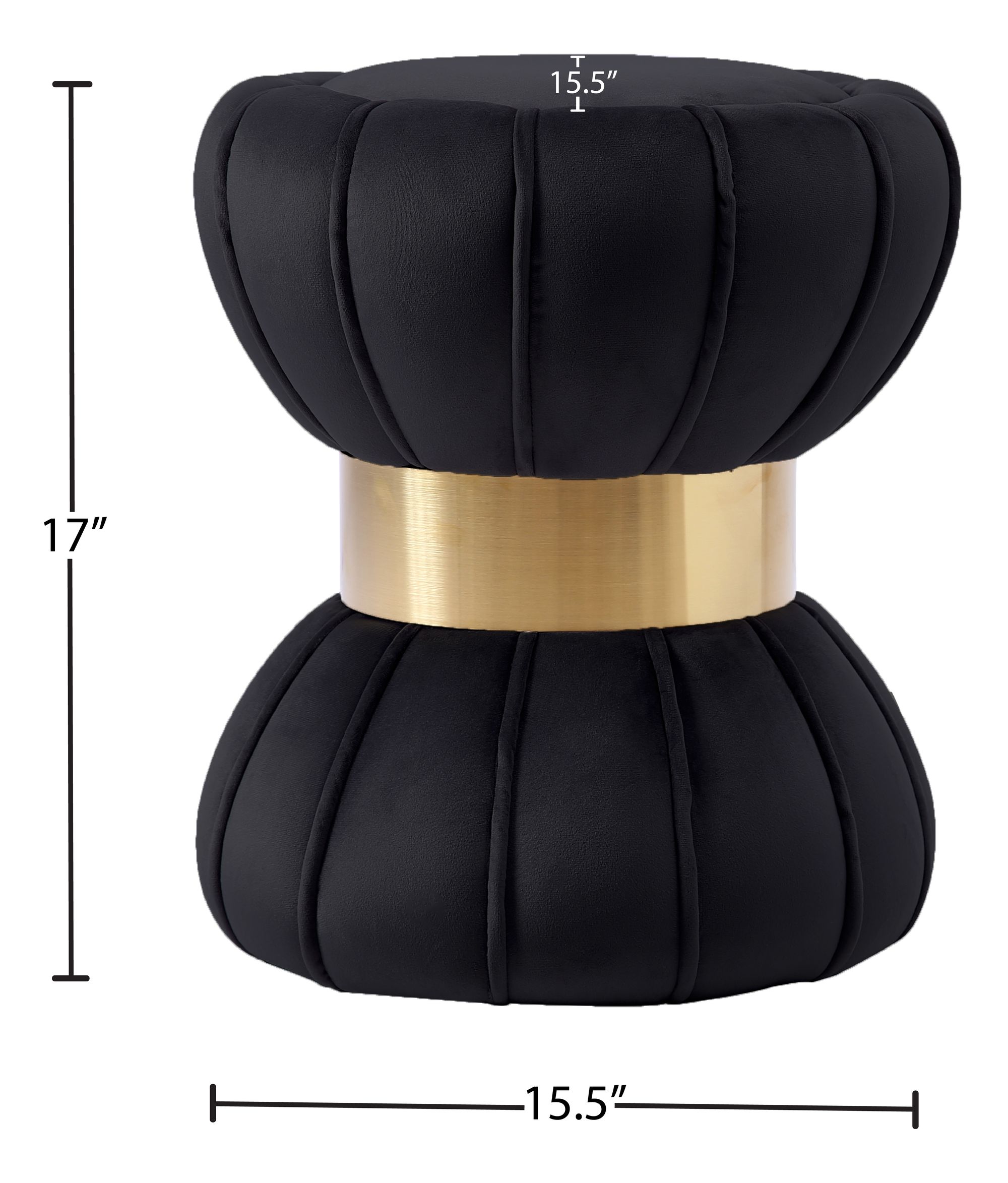Vino Velvet Ottoman/Stool