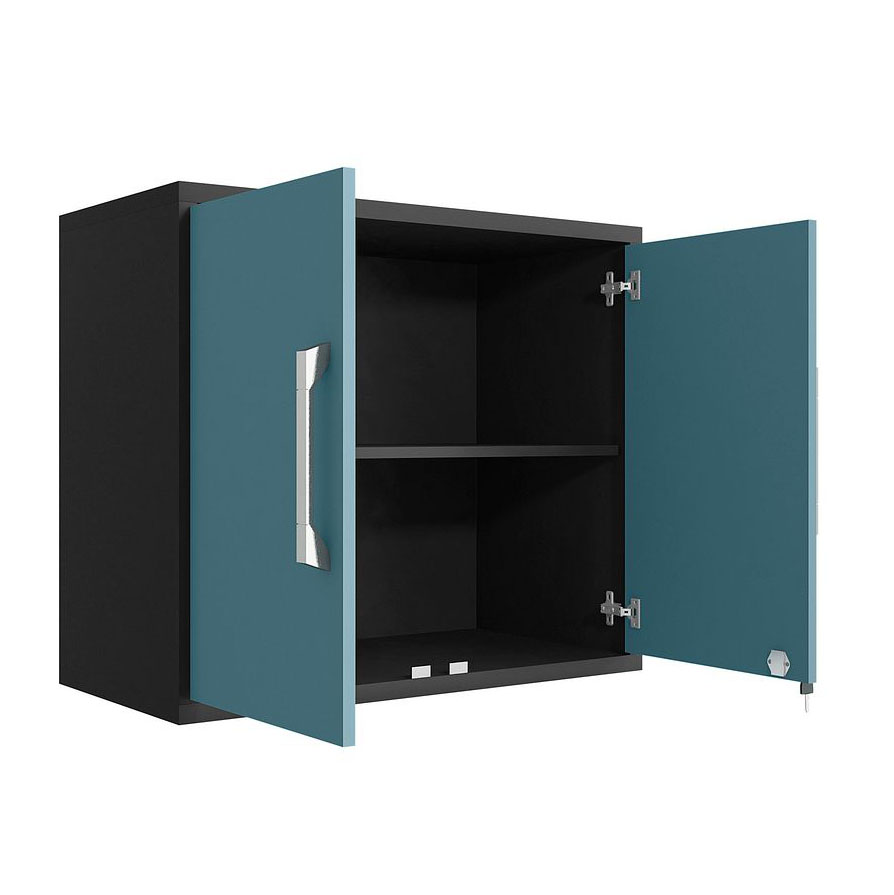 Eiffel Floating Garage Storage Cabinet w/Lock & Key