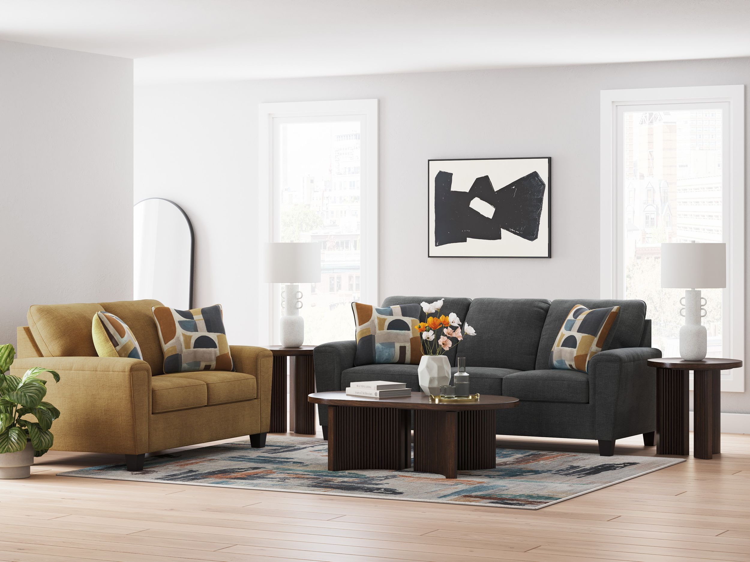 Erinslane Polyester Living Room Set