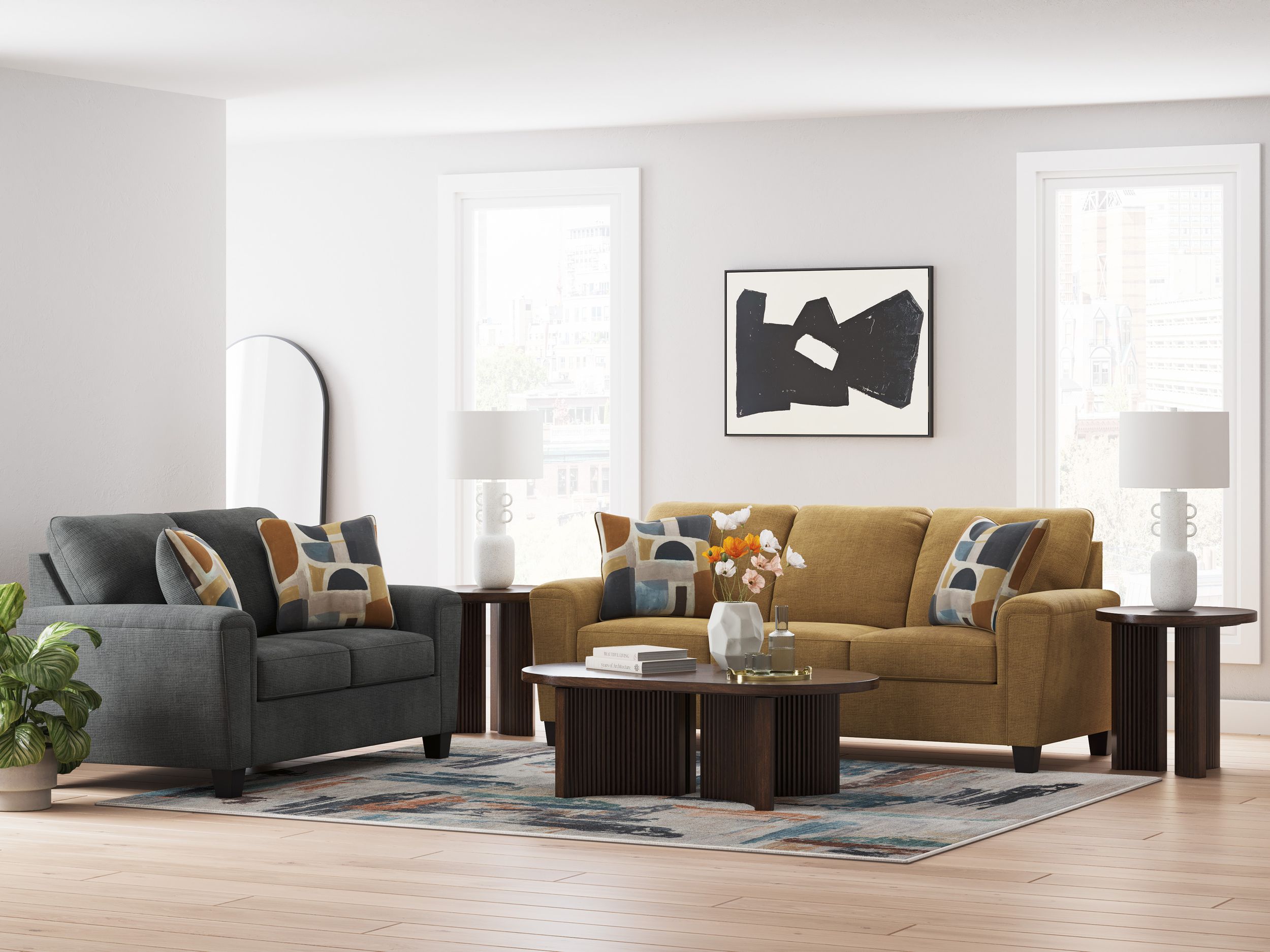 Erinslane Polyester Living Room Set