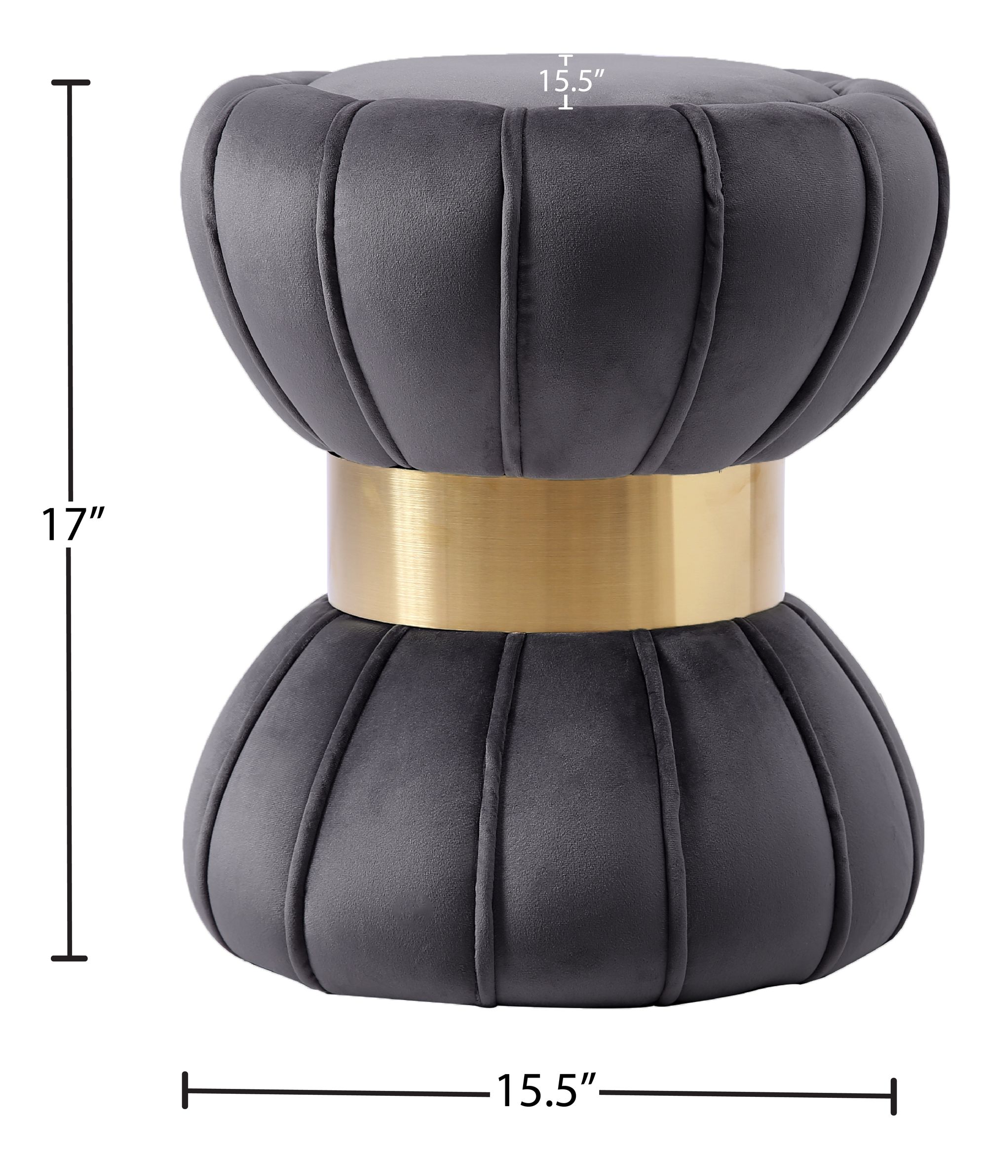 Vino Velvet Ottoman/Stool