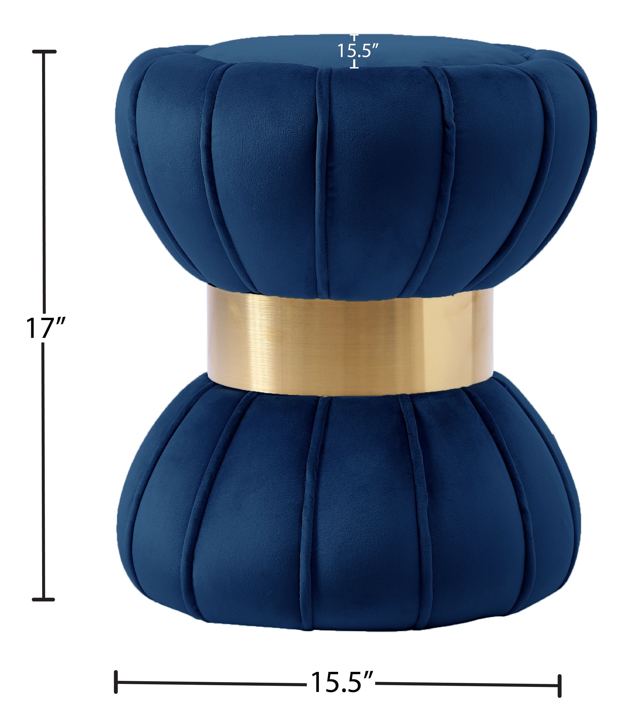 Vino Velvet Ottoman/Stool