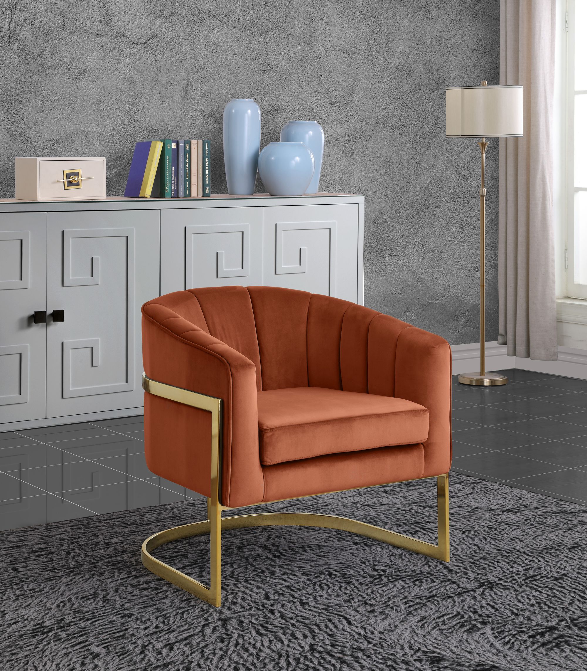 Carter Velvet Accent Chair