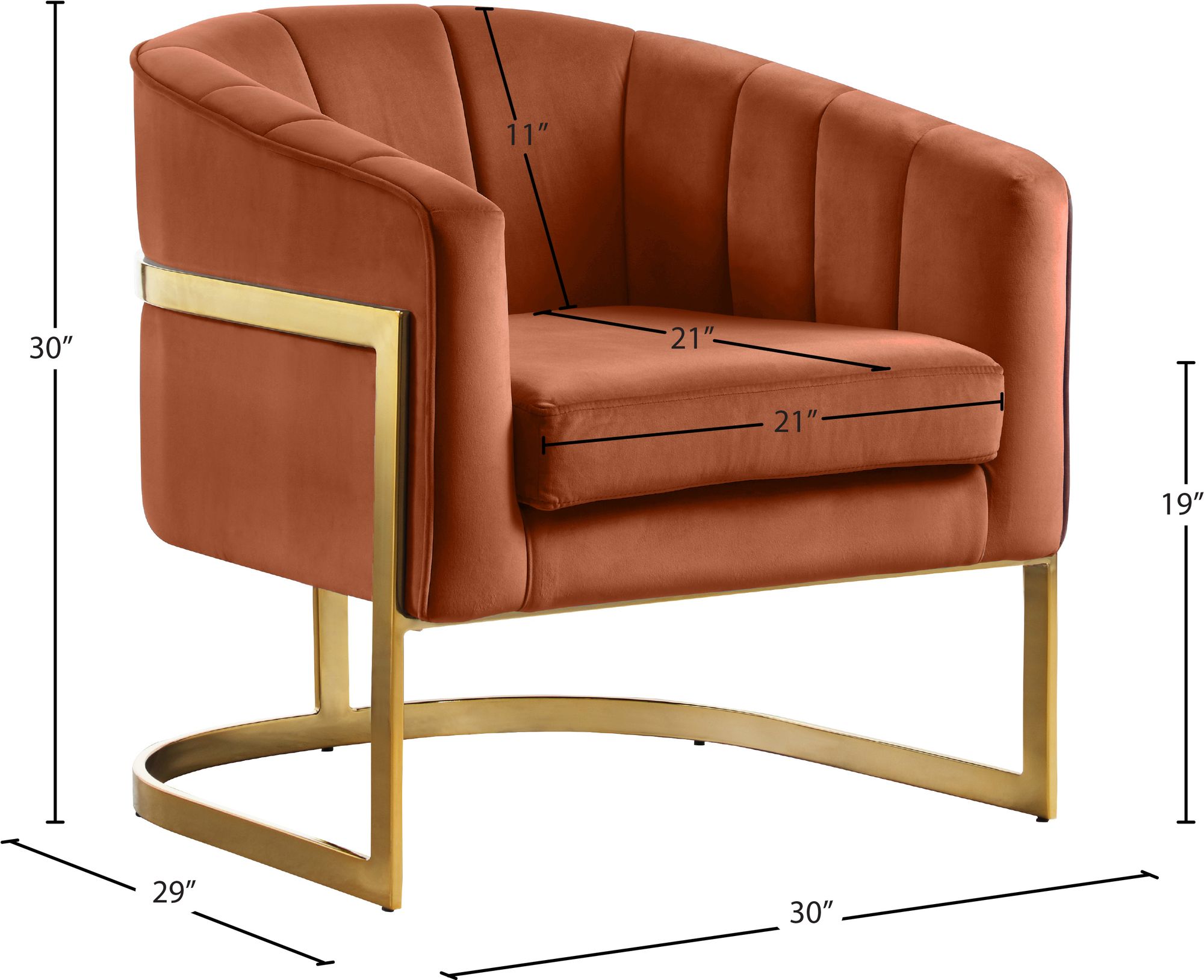 Carter Velvet Accent Chair