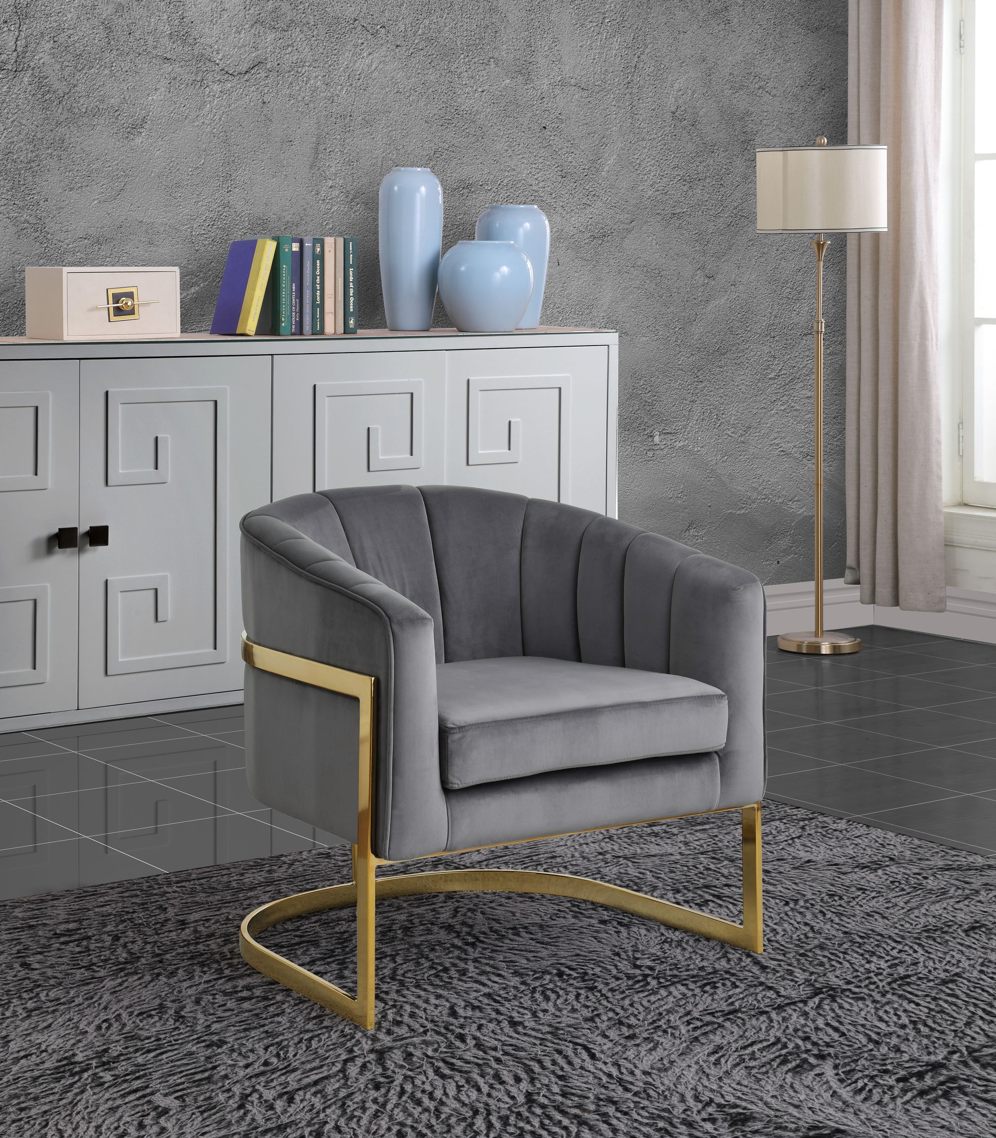 Carter Velvet Accent Chair
