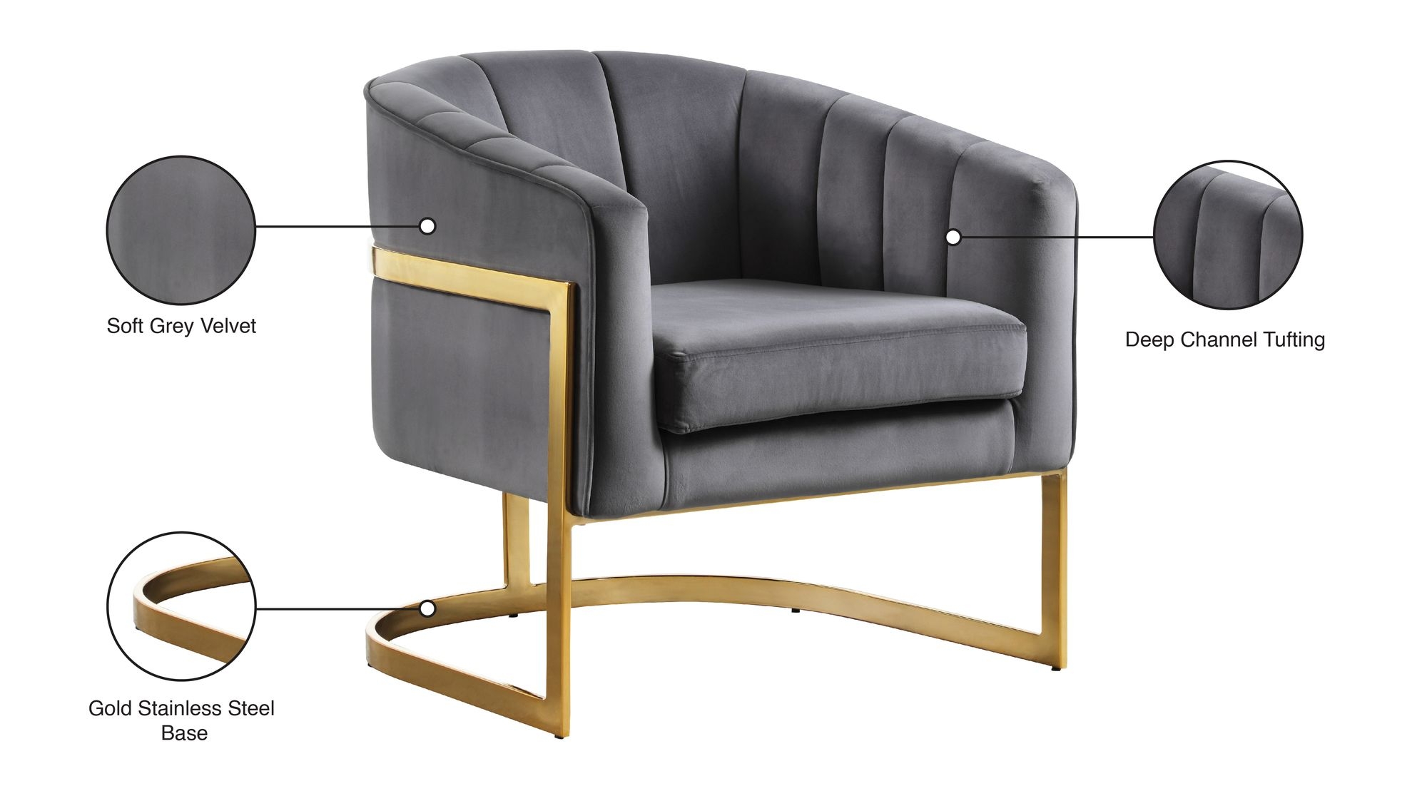 Carter Velvet Accent Chair
