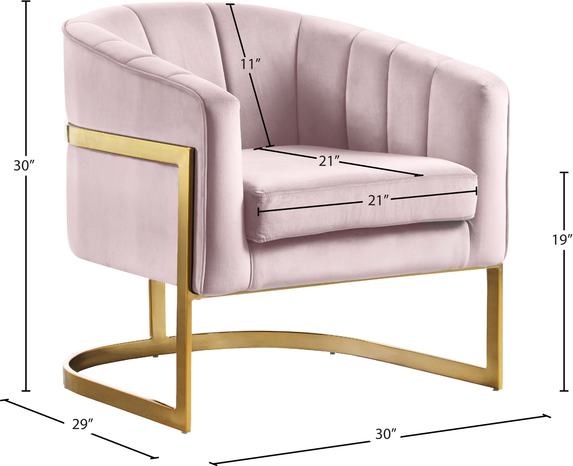 Carter Velvet Accent Chair
