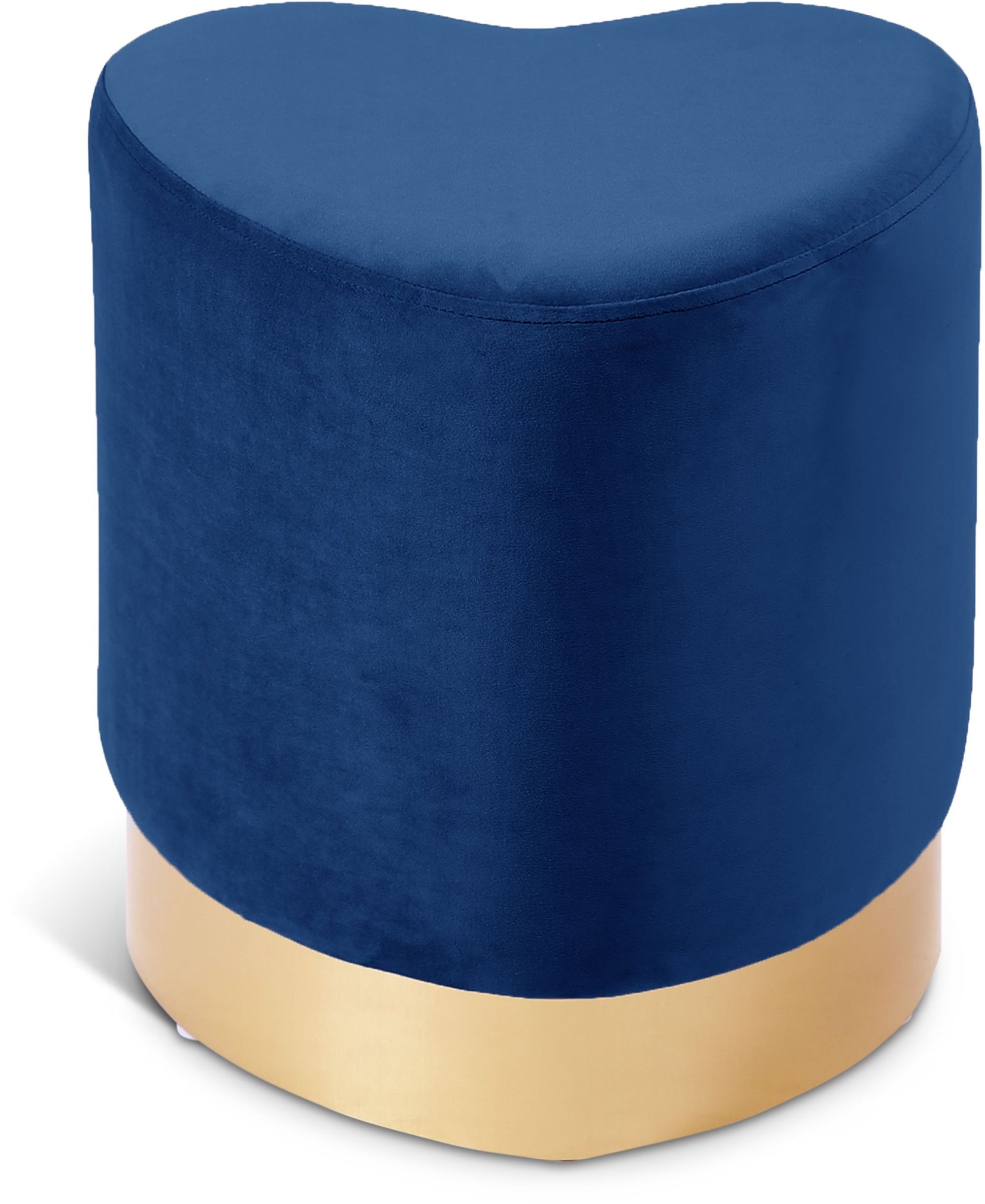 Heart Velvet Ottoman/Stool