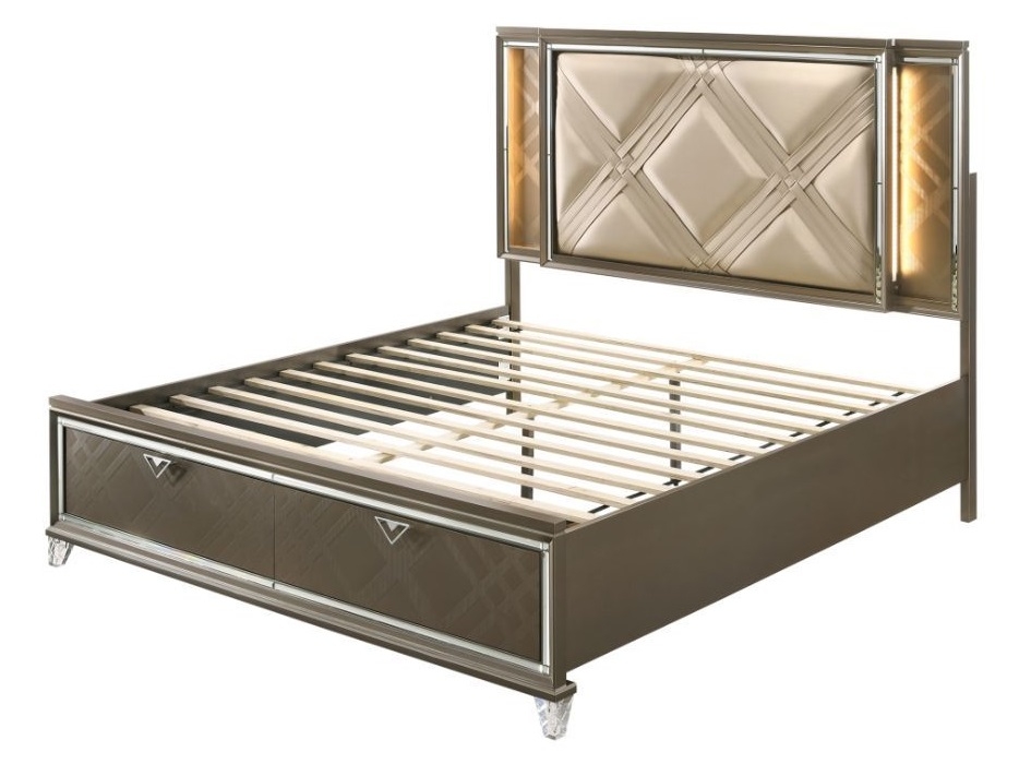 Queen Bed with Storage 