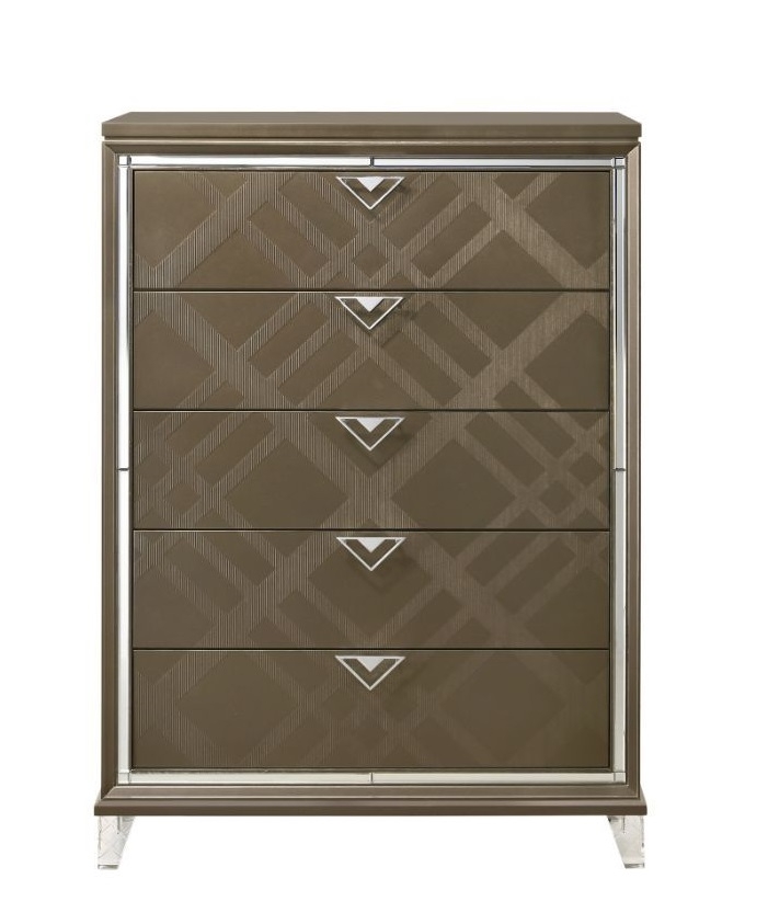 Skylar Wood Chest w/5 Drawers