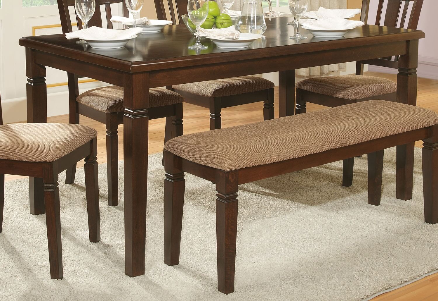 Devlin Classic Rectangular Wood Dining Table by Homelegance