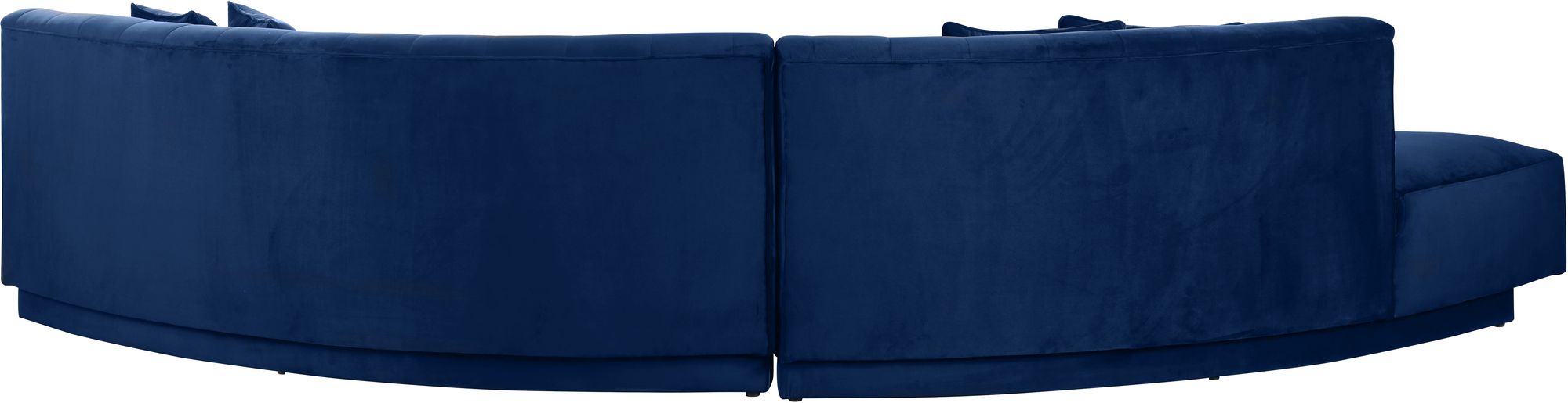 Kenzi 146.5" 2-Piece Velvet Sectional